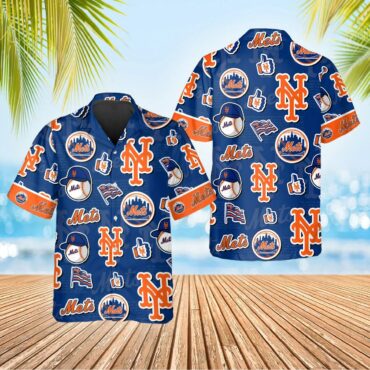 New York Mets Island Adventure Hawaiian Shirt Unisex T-shirt, Sweatshirt, Hoodie, Long Sleeve Tee - T-Shirt, Sweatshirt, Hoodie