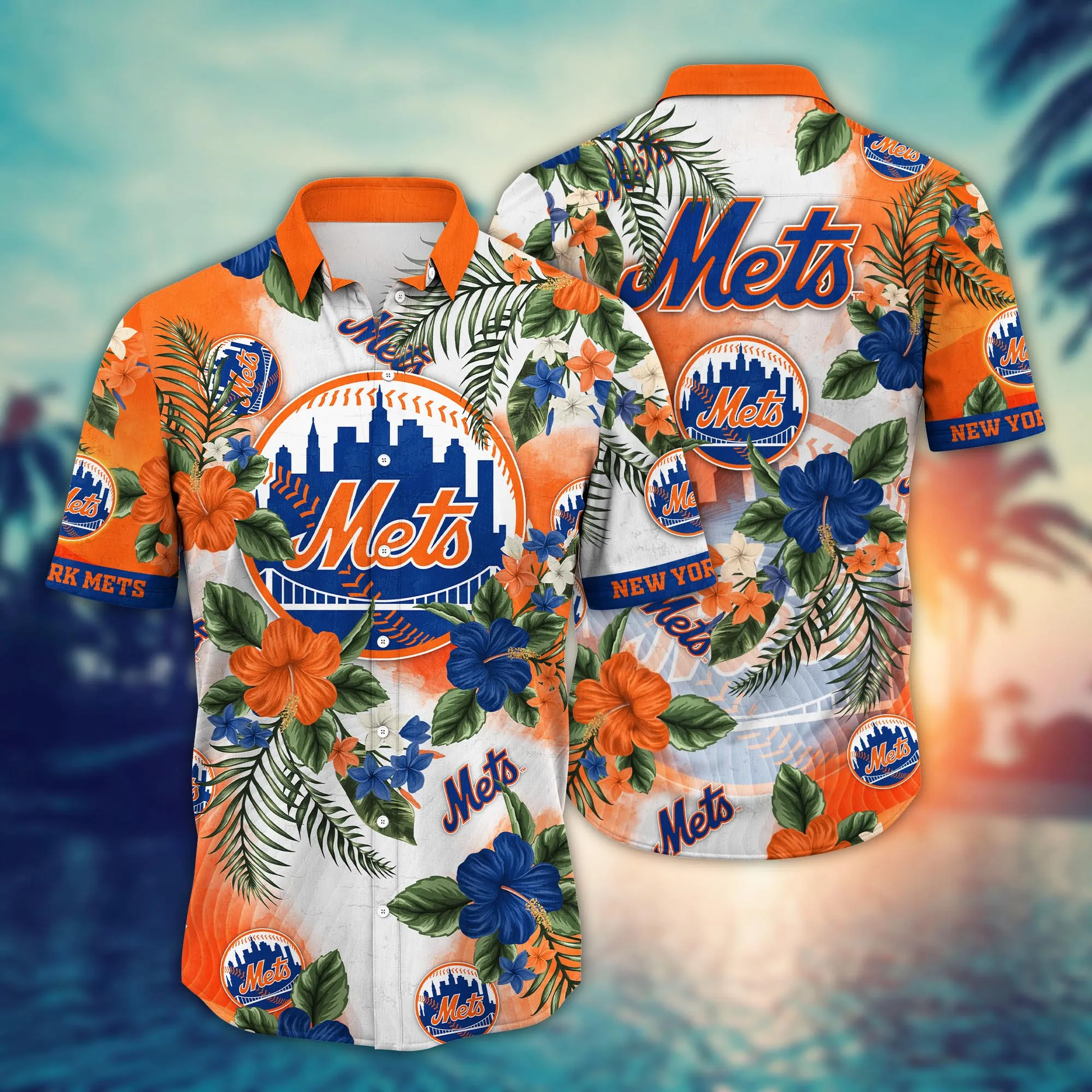 New York Mets MLB Hawaiian Shirt Hot Seasontime Aloha Shirt Unisex T-shirt, Sweatshirt, Hoodie, Long Sleeve Tee - T-Shirt, Sweatshirt, Hoodie