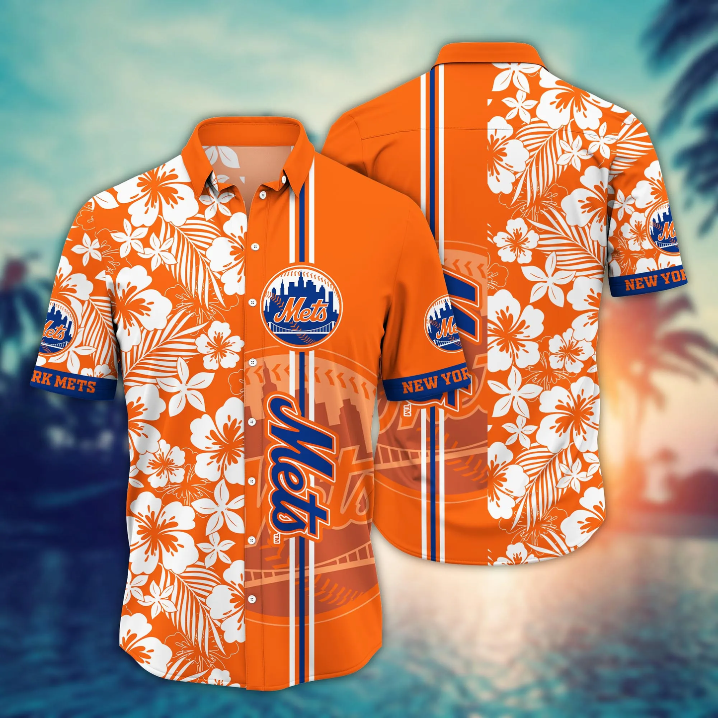 New York Mets MLB Hawaiian Shirt Sun-Soakedtime Aloha Shirt Unisex T-shirt, Sweatshirt, Hoodie, Long Sleeve Tee - T-Shirt, Sweatshirt, Hoodie