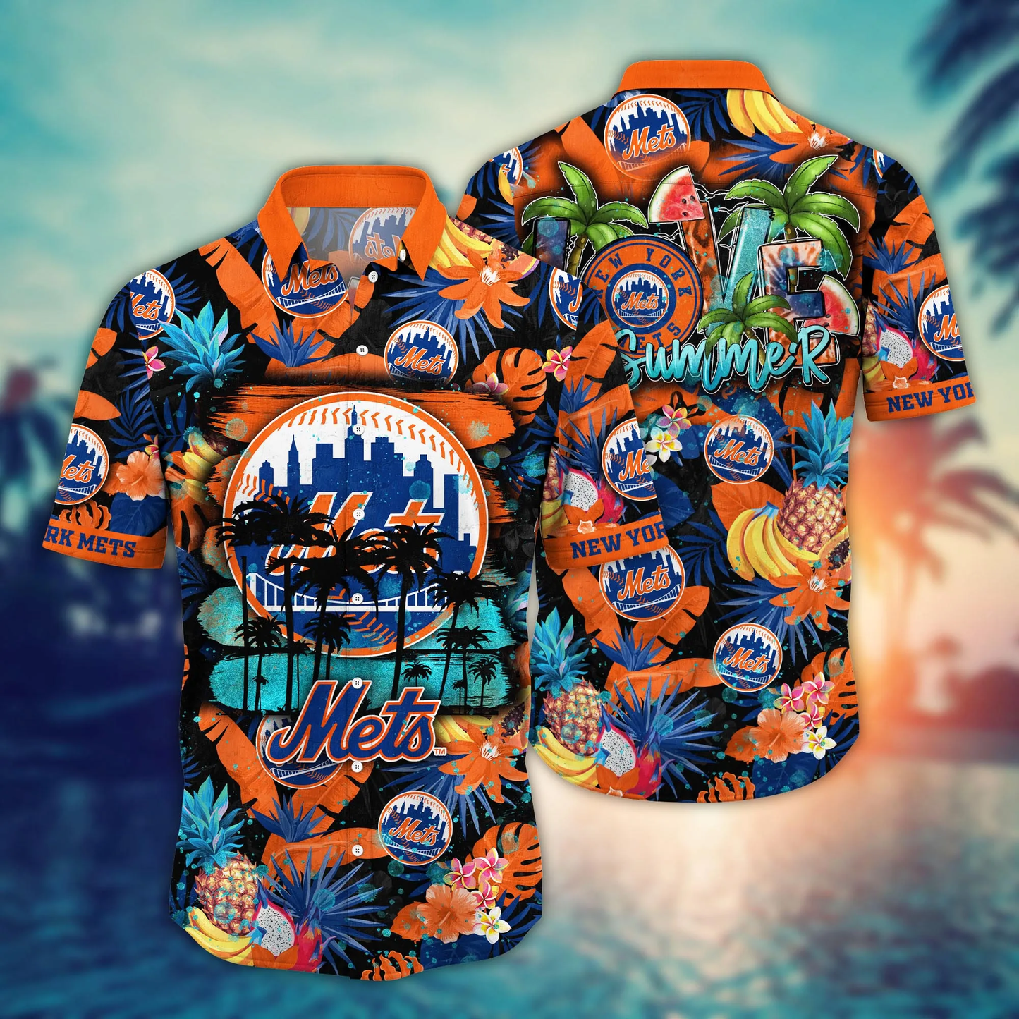 New York Mets MLB Hawaiian Shirt Warmth Aloha Shirt Unisex T-shirt, Sweatshirt, Hoodie, Long Sleeve Tee - T-Shirt, Sweatshirt, Hoodie
