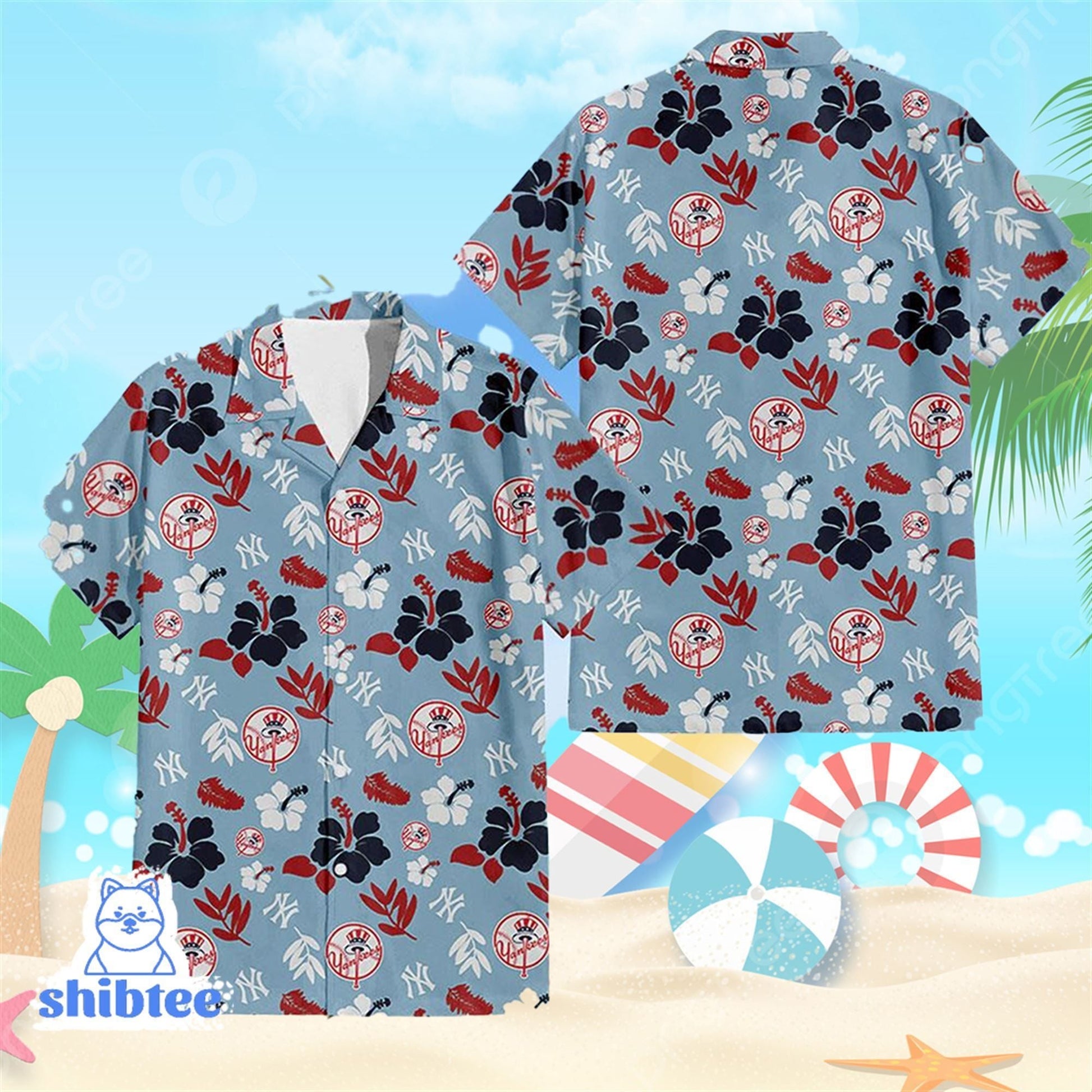 New York Yankees Hawaiian Giveaway Special Shirt Unisex T-shirt, Sweatshirt, Hoodie, Long Sleeve Tee - T-Shirt, Sweatshirt, Hoodie