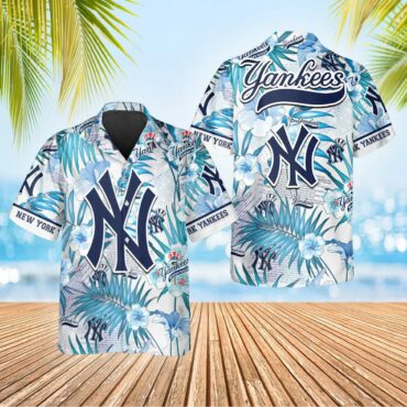 New York Yankees Ocean Breeze Hawaiian Shirt Unisex T-shirt, Sweatshirt, Hoodie, Long Sleeve Tee - T-Shirt, Sweatshirt, Hoodie