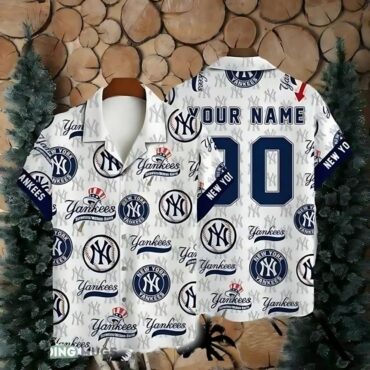 New York Yankees Personalized Fan Hawaiian Shirt Unisex T-shirt, Sweatshirt, Hoodie, Long Sleeve Tee - T-Shirt, Sweatshirt, Hoodie