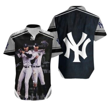 New York Yankees Power Duo Hawaiian Shirt Unisex T-shirt, Sweatshirt, Hoodie, Long Sleeve Tee - T-Shirt, Sweatshirt, Hoodie