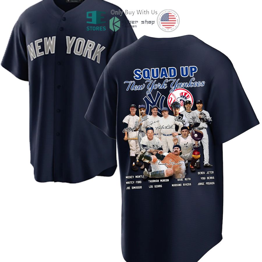 BEST New York Yankees Squad Up Players Name Baseball Jersey Unisex T-shirt, Sweatshirt, Hoodie, Long Sleeve Tee - T-Shirt, Sweatshirt, Hoodie