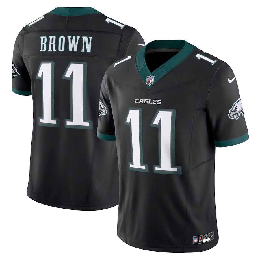 A.J. Philadelphia Eagles Jersey - Black football jersey product view 1