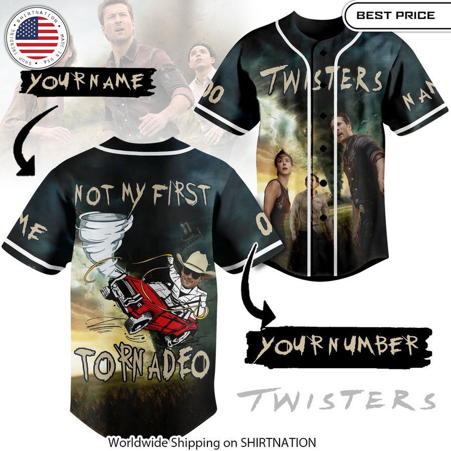 Not My First Tornadeo Twisters CUSTOM Baseball Jersey Unisex T-shirt, Sweatshirt, Hoodie, Long Sleeve Tee - T-Shirt, Sweatshirt, Hoodie