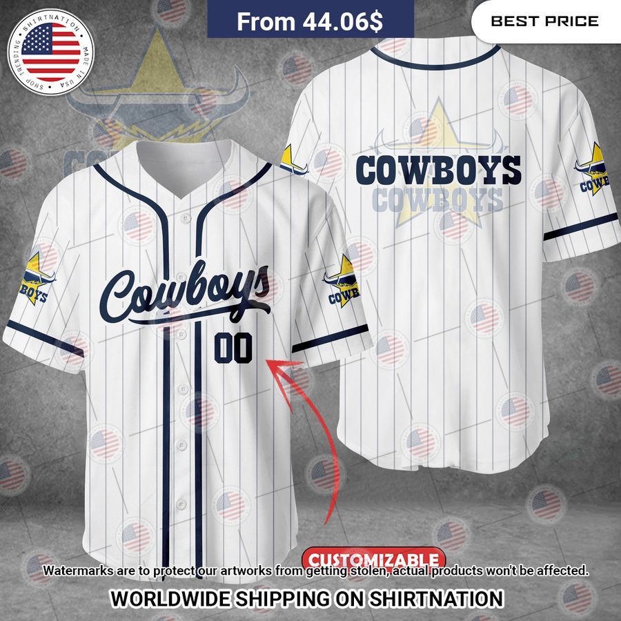 NQ Cowboys Custom Baseball Jersey Unisex T-shirt, Sweatshirt, Hoodie, Long Sleeve Tee - T-Shirt, Sweatshirt, Hoodie