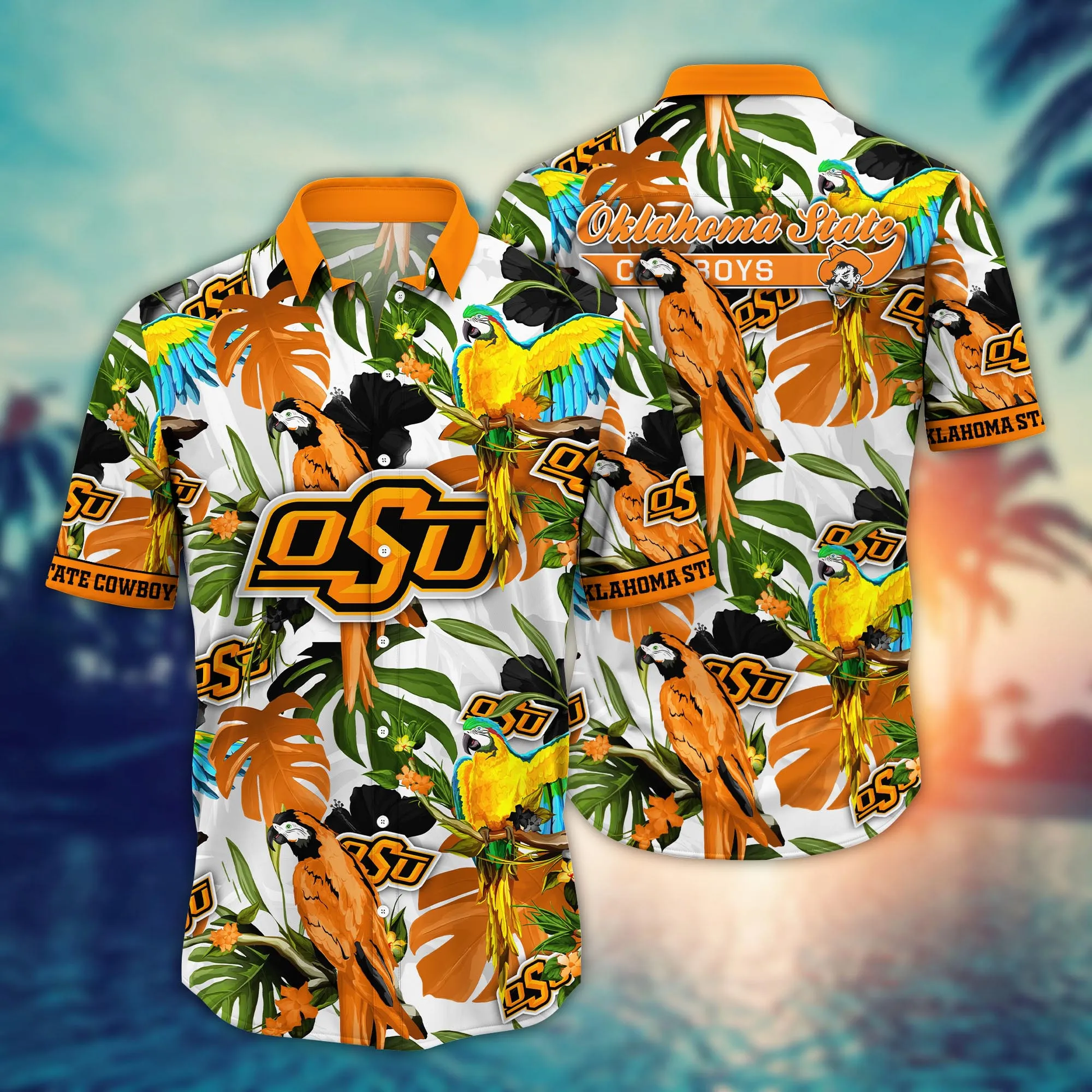 Oklahoma State Cowboys NCAA Hawaiian Shirt Midsummertime The World Game Shirts Unisex T-shirt, Sweatshirt, Hoodie, Long Sleeve Tee - T-Shirt, Sweatshirt, Hoodie