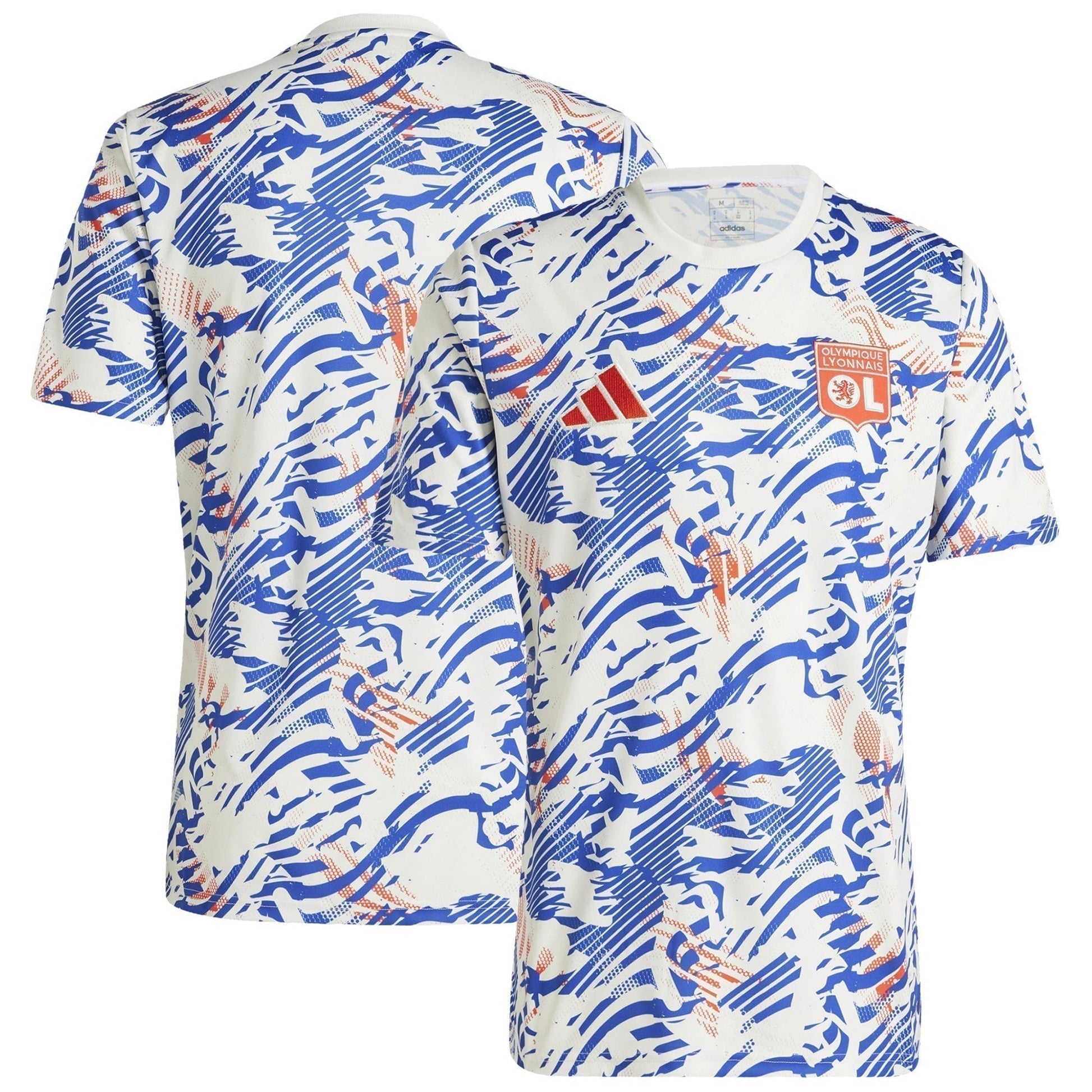 Olympique Lyon Pre Match Shirt - White sports jersey product view 1