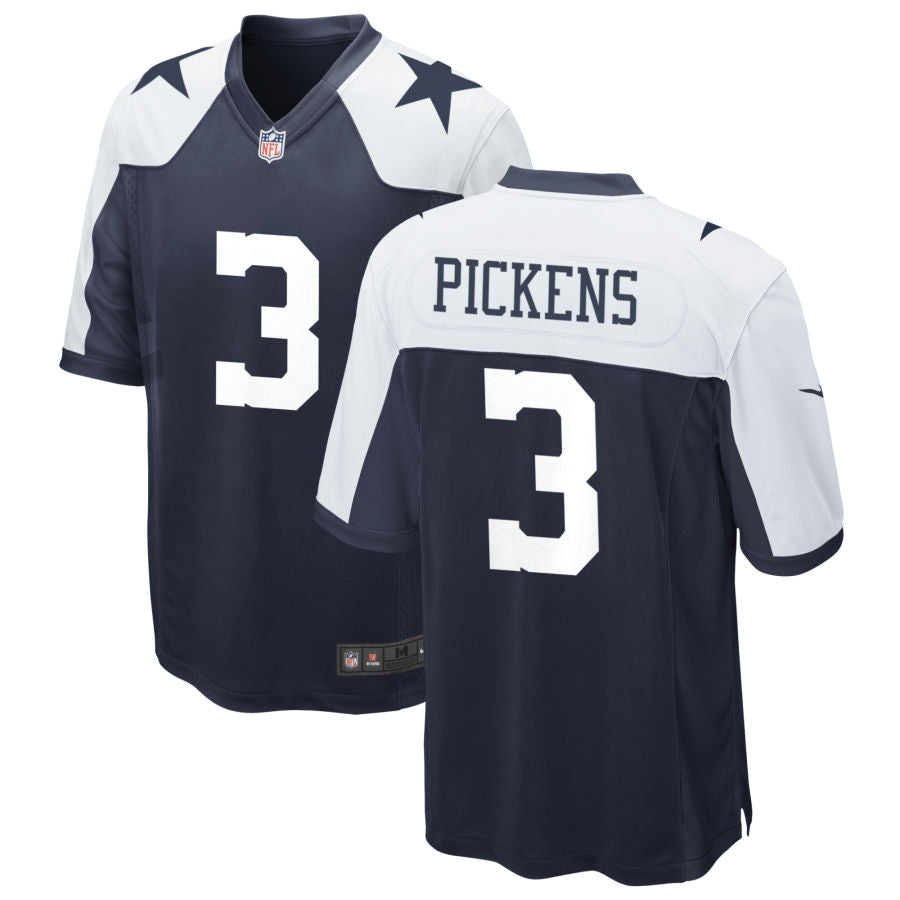 George Pickens Dallas Cowboys Alternate Jersey - Navy football jersey product view 1
