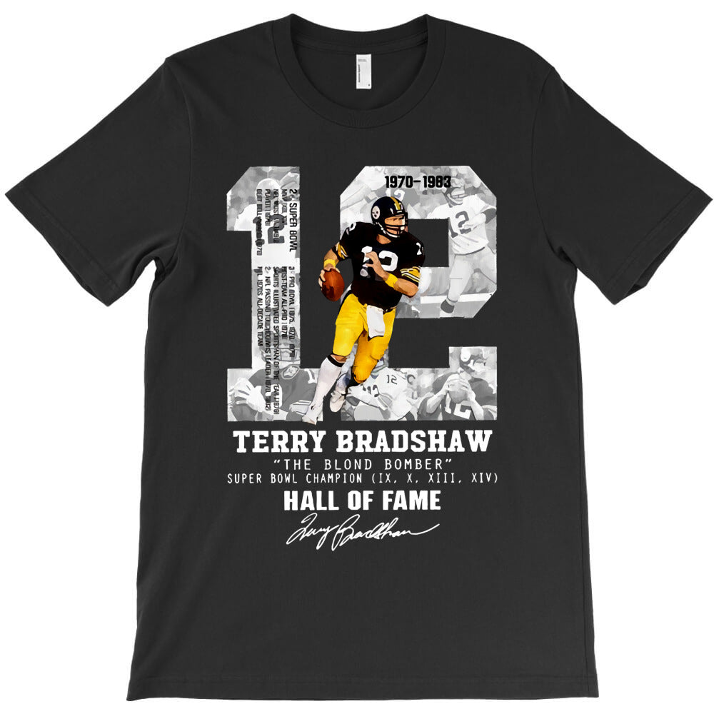 Terry Bradshaw Blond Bomber Ame Signature - T-Shirt, Sweatshirt, Hoodie
