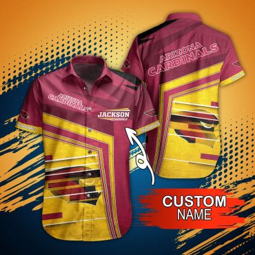 Perrsonalized Arizona Cardinals Bold Motion Hawaiian Shirt Unisex T-shirt, Sweatshirt, Hoodie, Long Sleeve Tee - T-Shirt, Sweatshirt, Hoodie