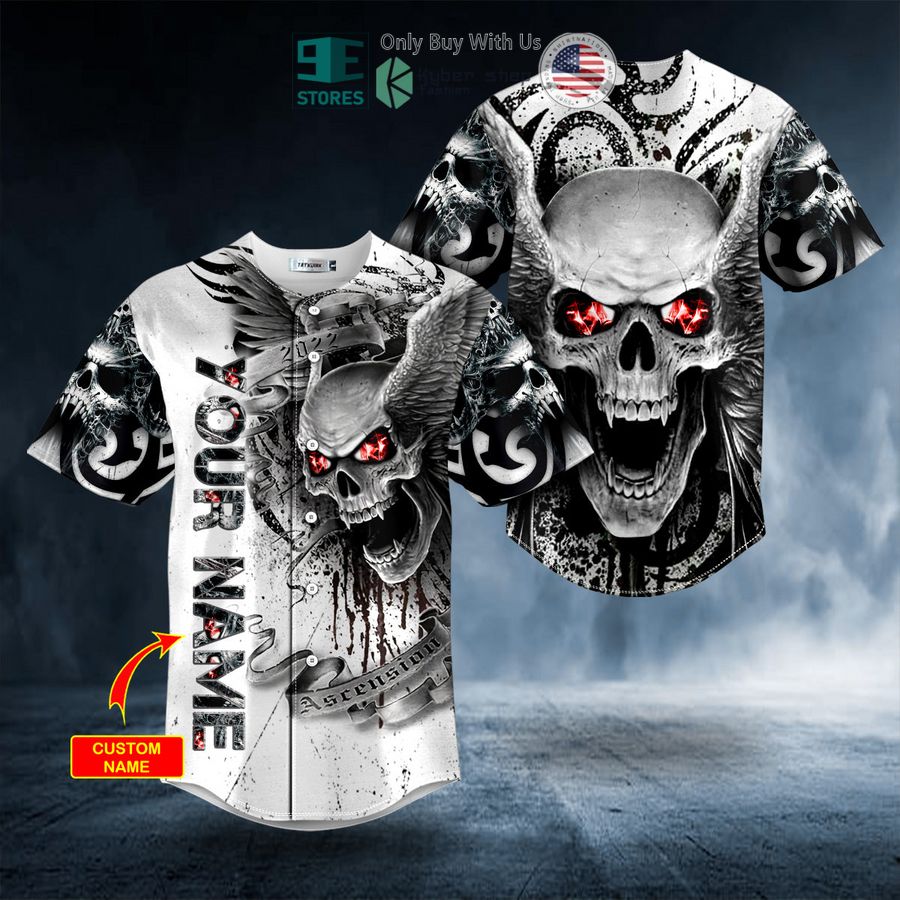 BEST Personalized 2022 Ascension Skull Custom Baseball Shirt Unisex T-shirt, Sweatshirt, Hoodie, Long Sleeve Tee - T-Shirt, Sweatshirt, Hoodie