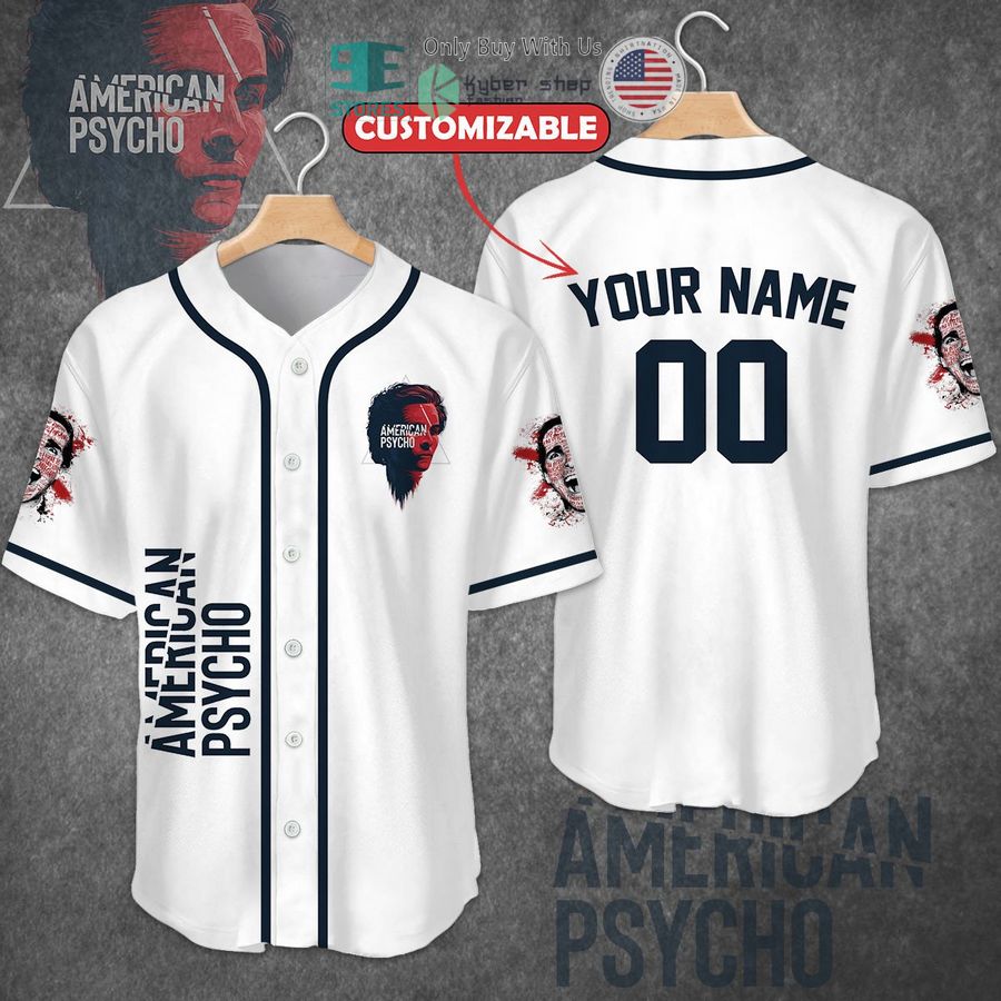 BEST Personalized American Psycho Baseball Jersey Unisex T-shirt, Sweatshirt, Hoodie, Long Sleeve Tee - T-Shirt, Sweatshirt, Hoodie