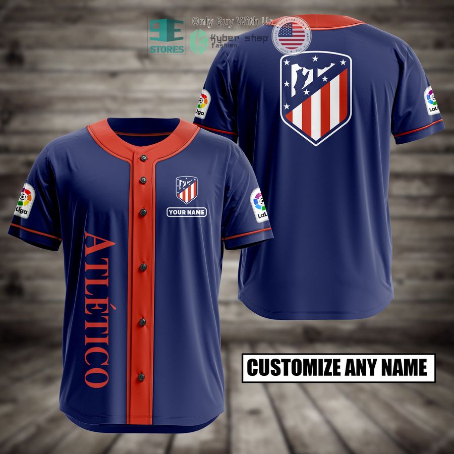 BEST Atletico Custom Name Baseball Jersey Unisex T-shirt, Sweatshirt, Hoodie, Long Sleeve Tee - T-Shirt, Sweatshirt, Hoodie