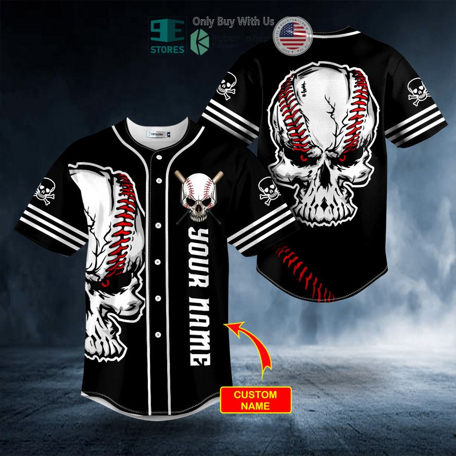 BEST Personalized Black Pitch A Ball Skull Custom Baseball Shirt Unisex T-shirt, Sweatshirt, Hoodie, Long Sleeve Tee - T-Shirt, Sweatshirt, Hoodie