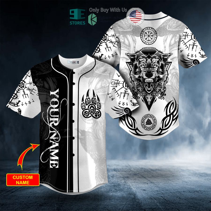 BEST Personalized Black White Bear Claws Viking Tattoo Custom Baseball Shirt Unisex T-shirt, Sweatshirt, Hoodie, Long Sleeve Tee - T-Shirt, Sweatshirt, Hoodie