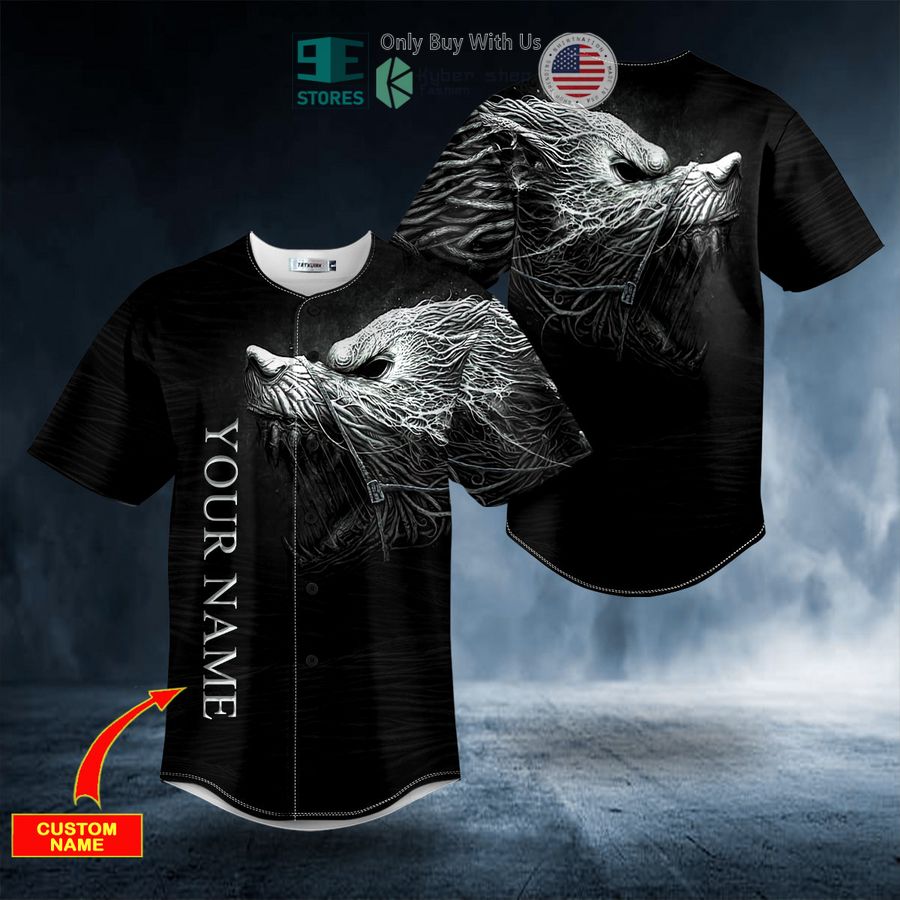 BEST Personalized Black White Werewolf Viking Custom Baseball Shirt Unisex T-shirt, Sweatshirt, Hoodie, Long Sleeve Tee - T-Shirt, Sweatshirt, Hoodie