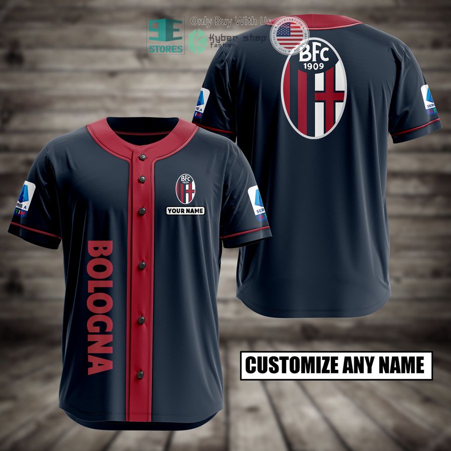 BEST Bologna Custom Name Baseball Jersey Unisex T-shirt, Sweatshirt, Hoodie, Long Sleeve Tee - T-Shirt, Sweatshirt, Hoodie