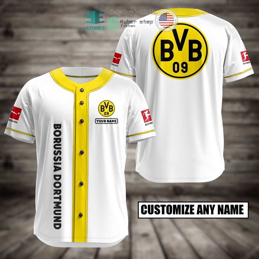 BEST Personalized Borussia Dortmund Custom Baseball Shirt Unisex T-shirt, Sweatshirt, Hoodie, Long Sleeve Tee - T-Shirt, Sweatshirt, Hoodie