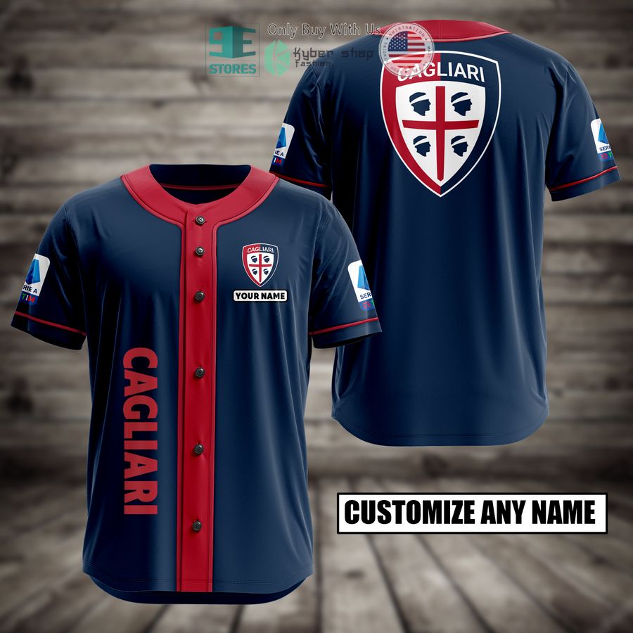 BEST Cagliari Custom Name Baseball Jersey Unisex T-shirt, Sweatshirt, Hoodie, Long Sleeve Tee - T-Shirt, Sweatshirt, Hoodie