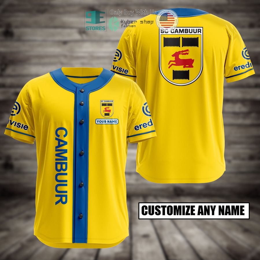 BEST Cambuur Custom Name Baseball Jersey Unisex T-shirt, Sweatshirt, Hoodie, Long Sleeve Tee - T-Shirt, Sweatshirt, Hoodie