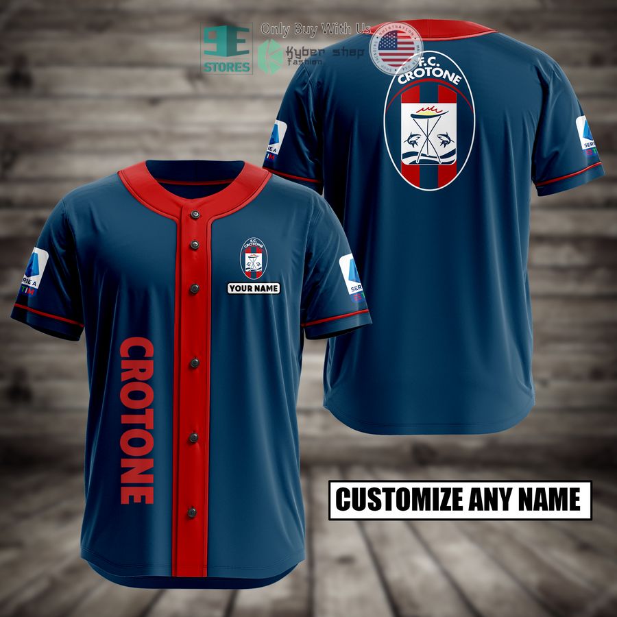 BEST Crotone Custom Name Baseball Jersey Unisex T-shirt, Sweatshirt, Hoodie, Long Sleeve Tee - T-Shirt, Sweatshirt, Hoodie