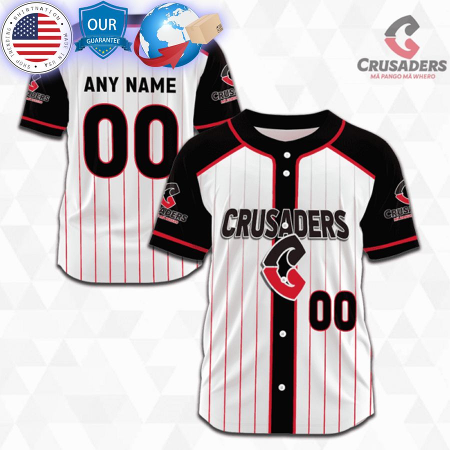 HOT Customized Crusaders Super Rugby Baseball Jersey Unisex T-shirt, Sweatshirt, Hoodie, Long Sleeve Tee - T-Shirt, Sweatshirt, Hoodie