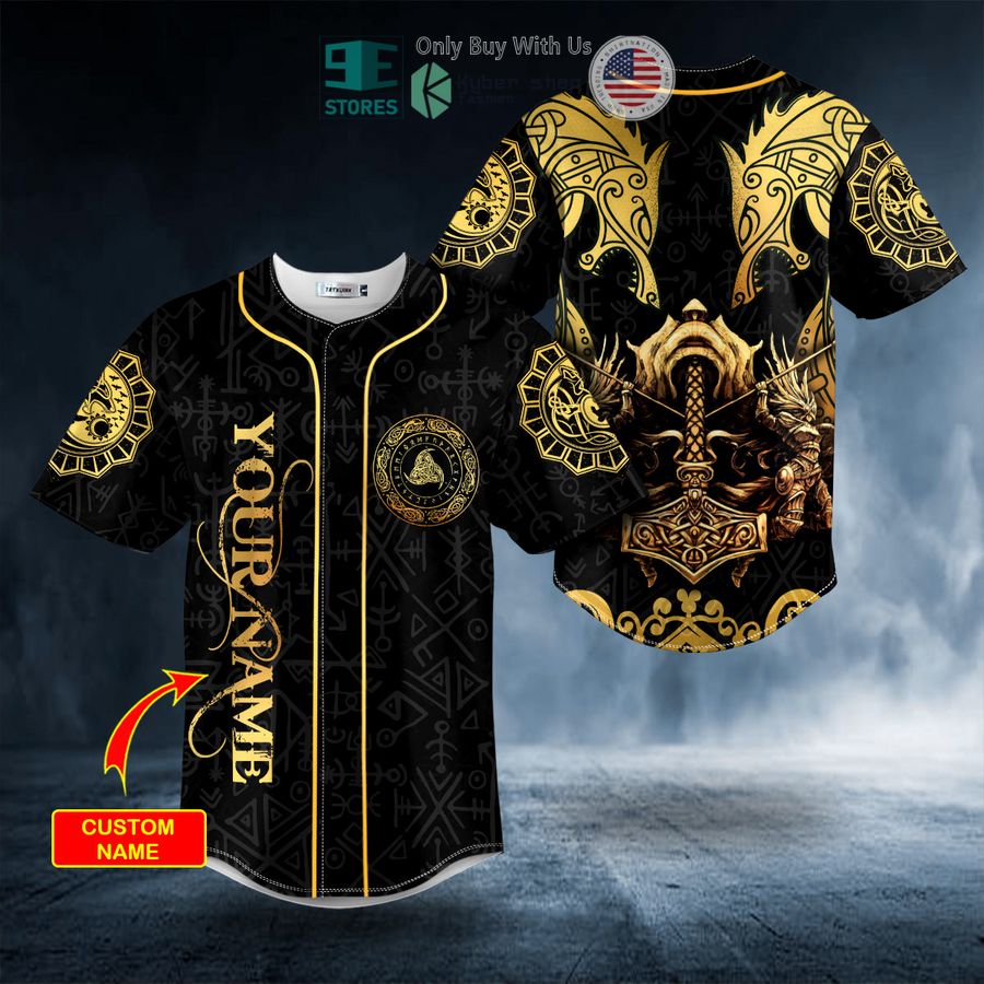 BEST Personalized Dragons Warriors Axe Viking Tattoo Custom Baseball Shirt Unisex T-shirt, Sweatshirt, Hoodie, Long Sleeve Tee - T-Shirt, Sweatshirt, Hoodie