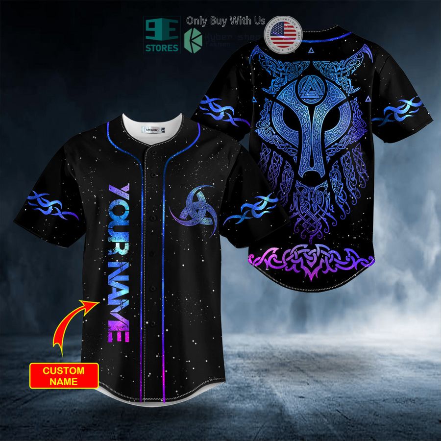 BEST Personalized Fantasy Wolf Viking Tattoo Custom Baseball Shirt Unisex T-shirt, Sweatshirt, Hoodie, Long Sleeve Tee - T-Shirt, Sweatshirt, Hoodie