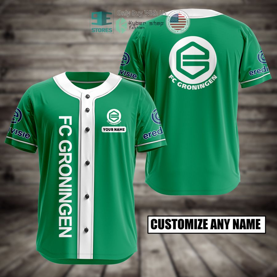 BEST FC Groningen Custom Name Baseball Jersey Unisex T-shirt, Sweatshirt, Hoodie, Long Sleeve Tee - T-Shirt, Sweatshirt, Hoodie