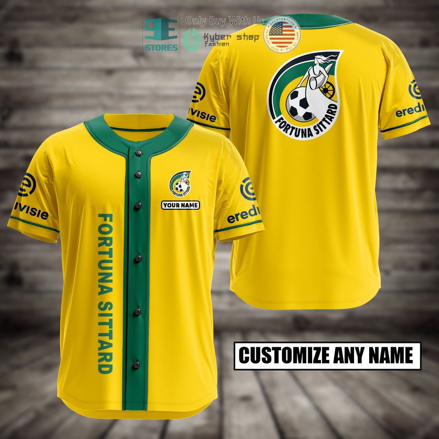BEST Fortuna Sittard Custom Name Baseball Jersey Unisex T-shirt, Sweatshirt, Hoodie, Long Sleeve Tee - T-Shirt, Sweatshirt, Hoodie