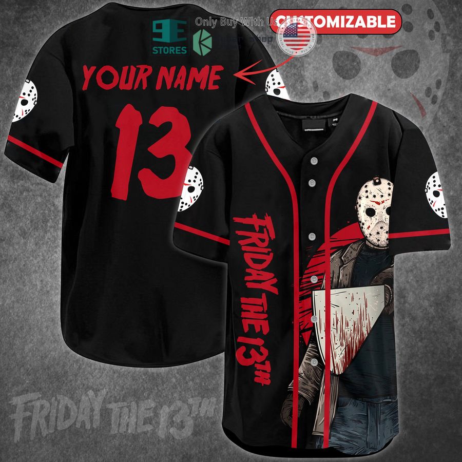 BEST Personalized Friday the 13th Baseball Jersey Unisex T-shirt, Sweatshirt, Hoodie, Long Sleeve Tee - T-Shirt, Sweatshirt, Hoodie