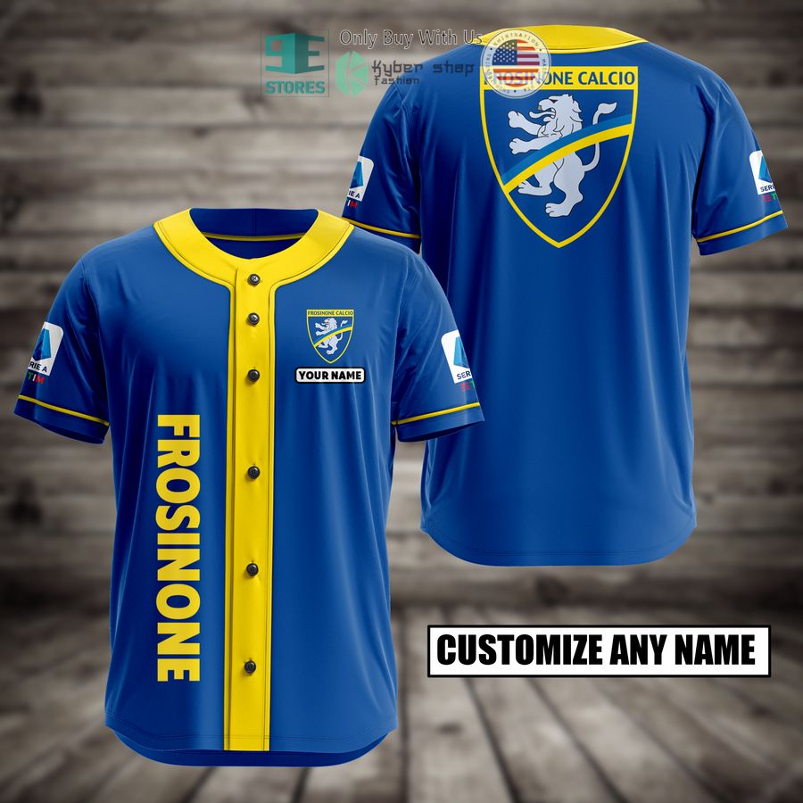 BEST Frosinone Custom Name Baseball Jersey Unisex T-shirt, Sweatshirt, Hoodie, Long Sleeve Tee - T-Shirt, Sweatshirt, Hoodie