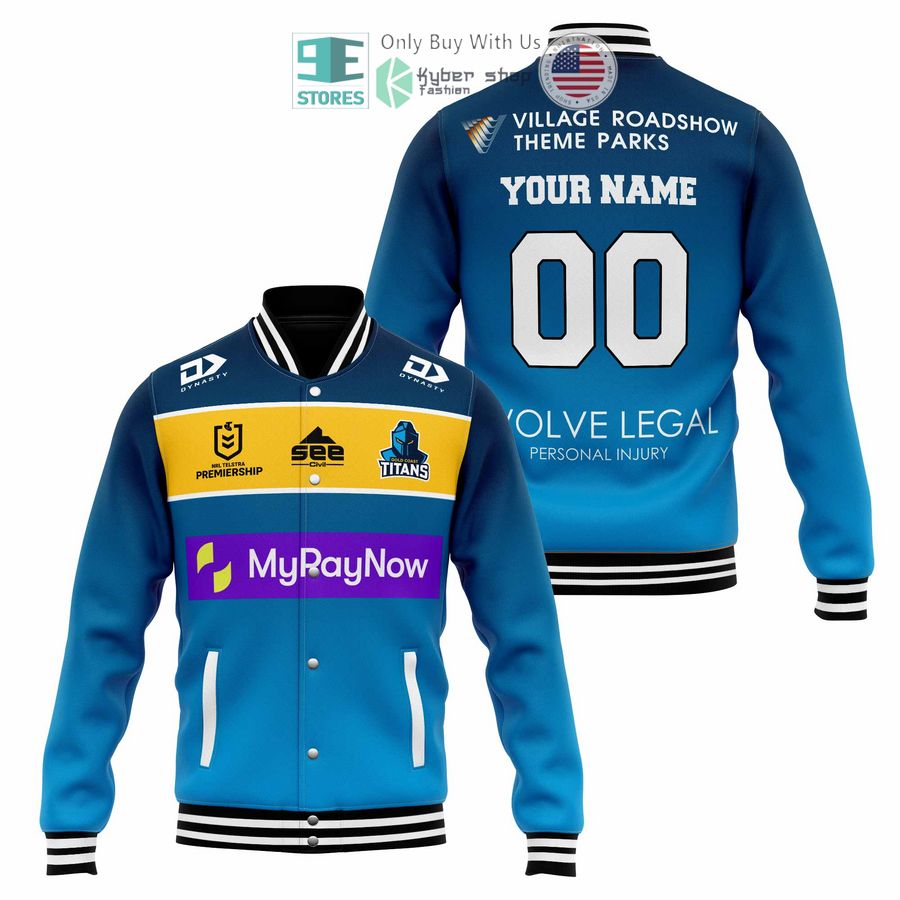 BEST Personalized Gold Coast Titans My Pay Now Baseball Jacket Unisex T-shirt, Sweatshirt, Hoodie, Long Sleeve Tee - T-Shirt, Sweatshirt, Hoodie