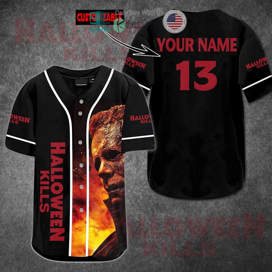 BEST Personalized Halloween Kills Michael Myers Baseball Jersey Unisex T-shirt, Sweatshirt, Hoodie, Long Sleeve Tee - T-Shirt, Sweatshirt, Hoodie