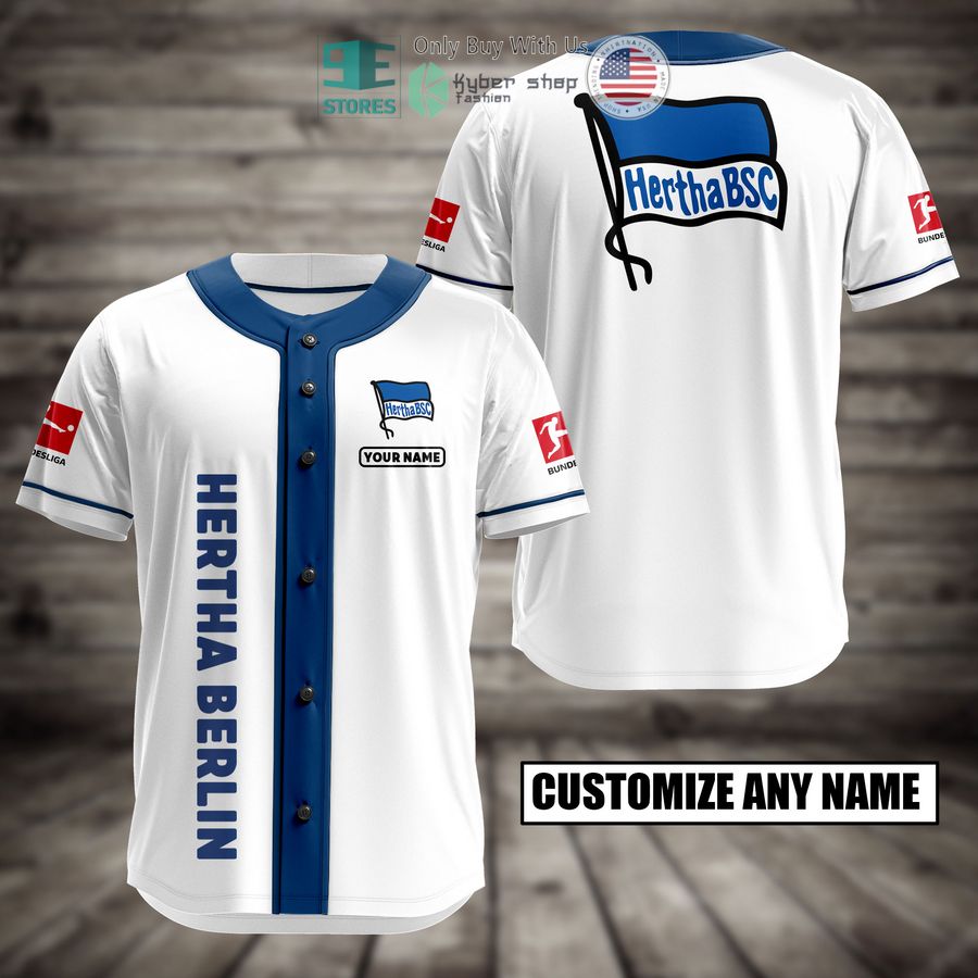 BEST Personalized Hertha Berlin Custom Baseball Shirt Unisex T-shirt, Sweatshirt, Hoodie, Long Sleeve Tee - T-Shirt, Sweatshirt, Hoodie