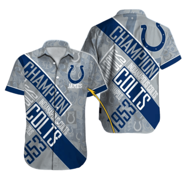 Personalized Indianapolis Colts Sunset Victory Hawaiian Shirt Unisex T-shirt, Sweatshirt, Hoodie, Long Sleeve Tee - T-Shirt, Sweatshirt, Hoodie