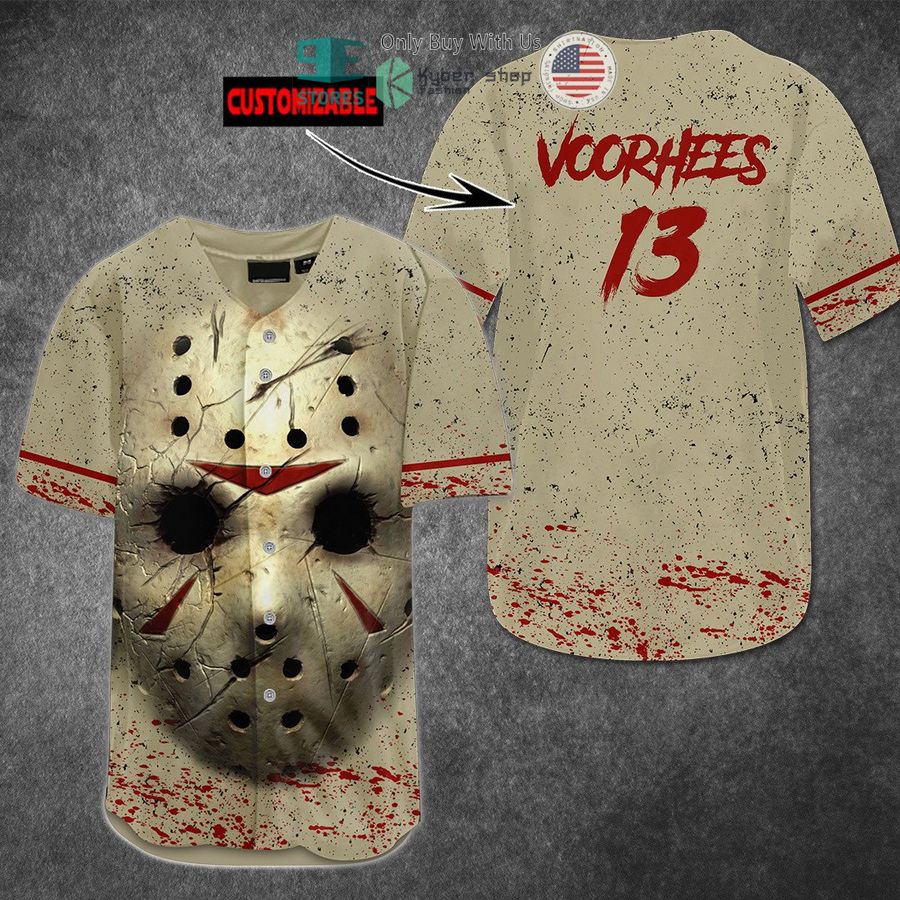 BEST Personalized Jason Voorhees blood Baseball Jersey Unisex T-shirt, Sweatshirt, Hoodie, Long Sleeve Tee - T-Shirt, Sweatshirt, Hoodie