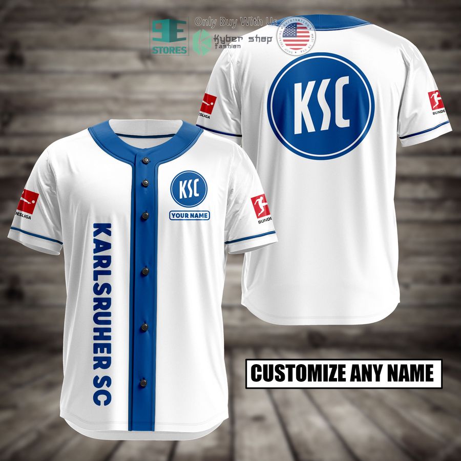 BEST Personalized Karlsruher SC Custom Baseball Shirt Unisex T-shirt, Sweatshirt, Hoodie, Long Sleeve Tee - T-Shirt, Sweatshirt, Hoodie