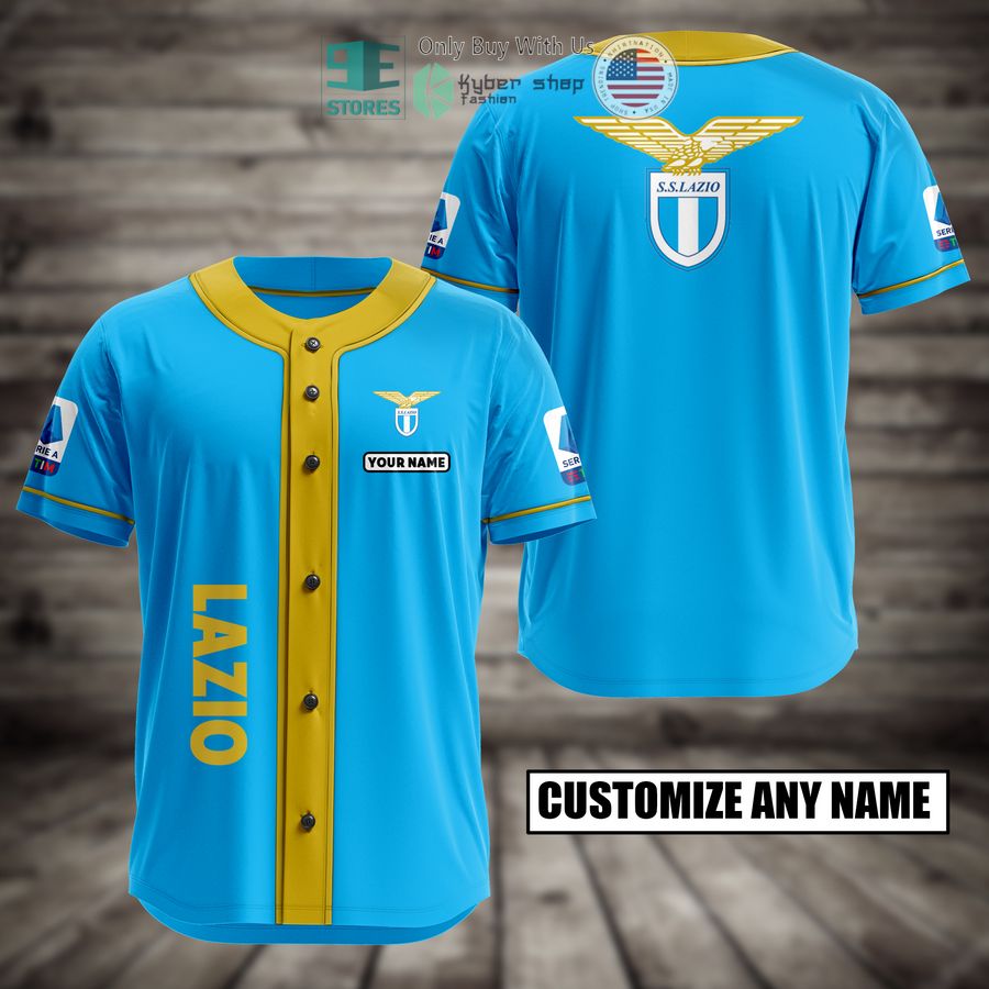 BEST Lazio Custom Name Baseball Jersey Unisex T-shirt, Sweatshirt, Hoodie, Long Sleeve Tee - T-Shirt, Sweatshirt, Hoodie