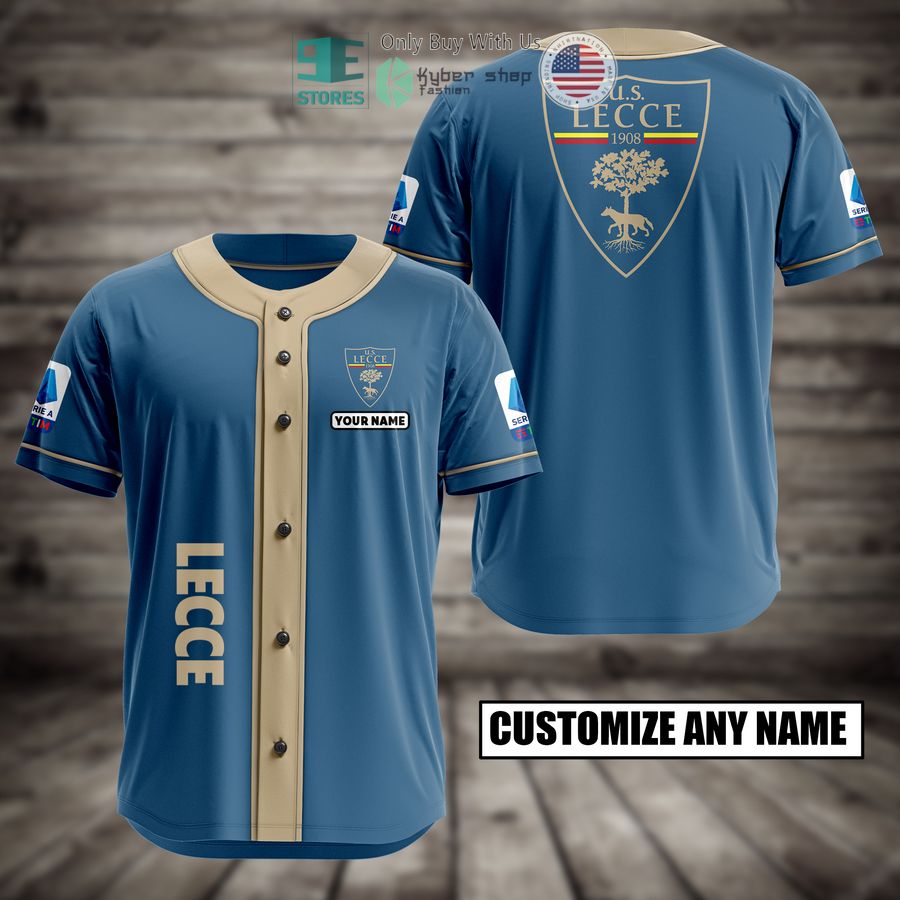BEST Lecce Custom Name Baseball Jersey Unisex T-shirt, Sweatshirt, Hoodie, Long Sleeve Tee - T-Shirt, Sweatshirt, Hoodie