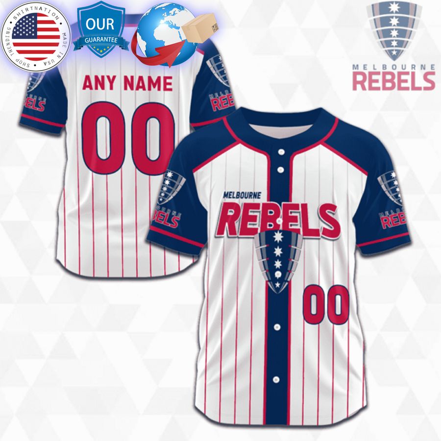 HOT Customized Melbourne Rebels Super Rugby Baseball Jersey Unisex T-shirt, Sweatshirt, Hoodie, Long Sleeve Tee - T-Shirt, Sweatshirt, Hoodie
