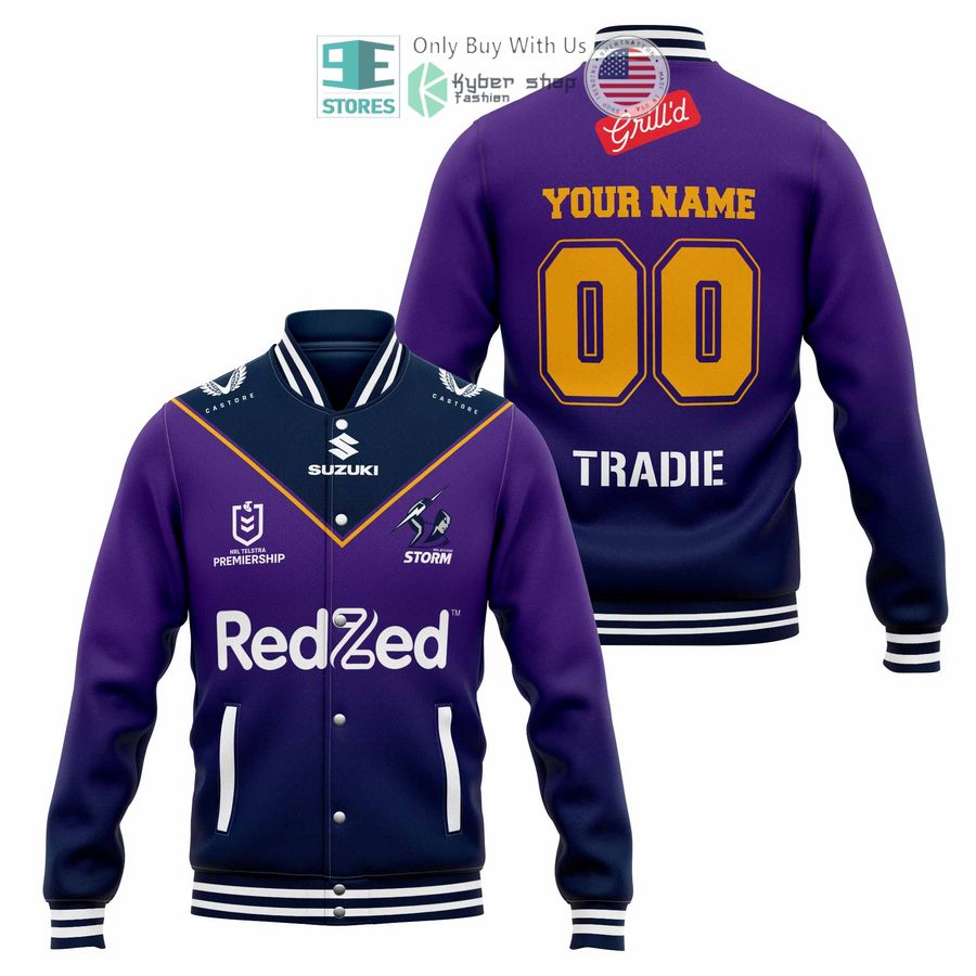 BEST Personalized Melbourne Storm RedZed Baseball Jacket Unisex T-shirt, Sweatshirt, Hoodie, Long Sleeve Tee - T-Shirt, Sweatshirt, Hoodie