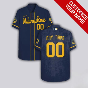 Personalized Milwaukee Brewers Classic Pride Hawaiian Shirt Unisex T-shirt, Sweatshirt, Hoodie, Long Sleeve Tee - T-Shirt, Sweatshirt, Hoodie