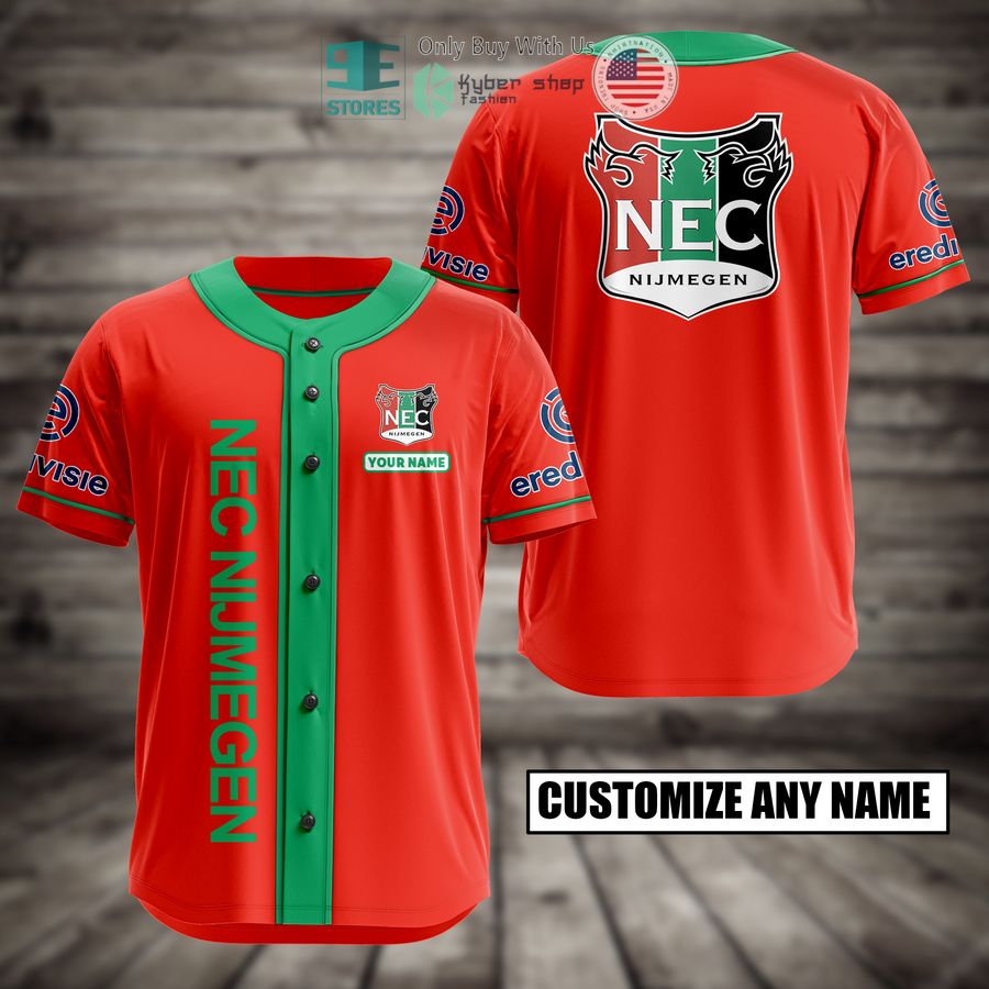 BEST NEC Nijmegen Custom Name Baseball Jersey Unisex T-shirt, Sweatshirt, Hoodie, Long Sleeve Tee - T-Shirt, Sweatshirt, Hoodie