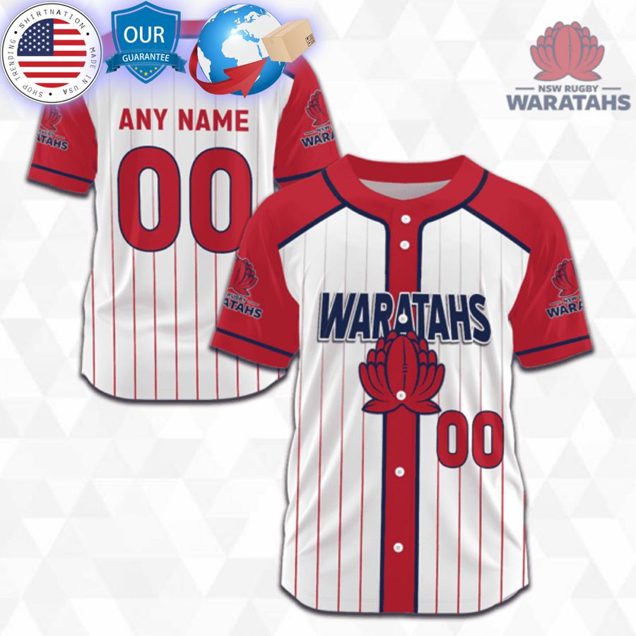 HOT Customized New South Wales Waratahs Super Rugby Baseball Jersey Unisex T-shirt, Sweatshirt, Hoodie, Long Sleeve Tee - T-Shirt, Sweatshirt, Hoodie