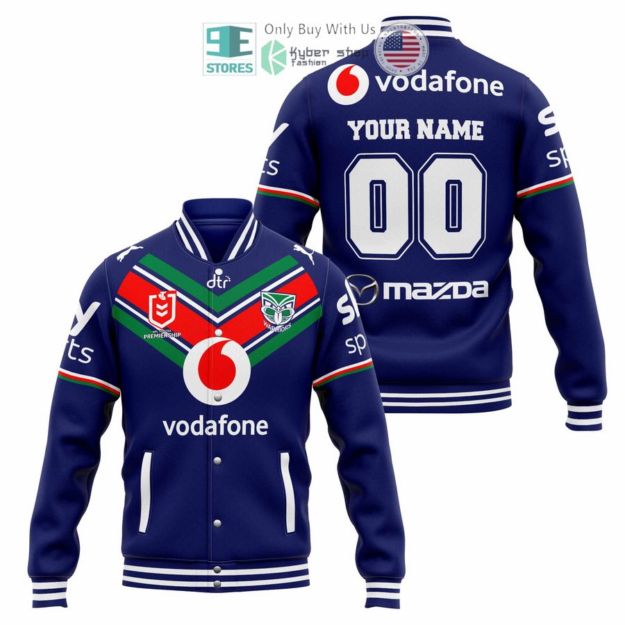 BEST Personalized New Zealand Warriors Vodafone Baseball Jacket Unisex T-shirt, Sweatshirt, Hoodie, Long Sleeve Tee - T-Shirt, Sweatshirt, Hoodie