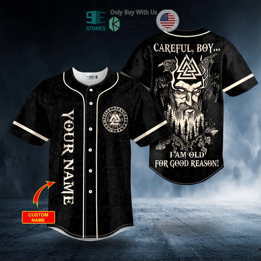 BEST Personalized Old For Good Reason Viking Custom Baseball Shirt Unisex T-shirt, Sweatshirt, Hoodie, Long Sleeve Tee - T-Shirt, Sweatshirt, Hoodie